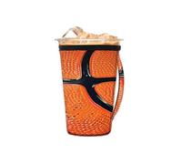 Manicotto riutilizzabile per caffè freddo con manico, manica in neoprene per pallacanestro da basket con struttura isolante portabicchieri per bevande fredde da 453,6 g a 510,3 g