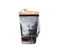 Manicotto riutilizzabile per caffè freddo con manico, manica in neoprene per tazza del Big Ben britannico per bevande fredde 473,6 g - 510,3 g