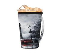 Manicotto riutilizzabile per caffè freddo con manico, manica in neoprene per tazza del Big Ben britannico per bevande fredde 680,4 g - 793,8 g