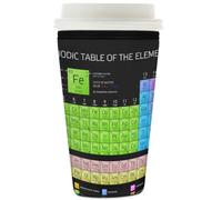 Manicotto riutilizzabile per tazze da caffè ghiacciato con tavola periodica degli elementi, isolante, in neoprene, per bevande fredde, supporto per tazze da 907,2 g