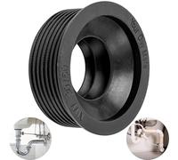 Manicotto Sifone in Gomma, 1 pz, DN 30/50, Per Tubo di Scarico DN50 HT con Ø Interno 50 mm e Tubo Sifone Esterno da 1 1/4" Ø 28-32 mm, Guarnizione Lavello in Gomma Attacco Ø 55 mm Profonda 25 mm