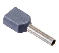 Manicotto terminale doppio 2 x 0,75 mmq grigio