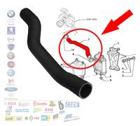 MANICOTTO TUBO INFERIORE DA TURBINA A INTERCOOLER ALFA 147 1.9 JTD 103 KW 16V