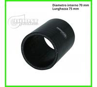 Manicotto tubo silicone lunghezza 75 mm diametro 70 per giunzione collegamento