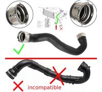 MANICOTTO TURBO INTERCOOLER PER OPEL ASTRA IV J 09-18 1.7 CDTI