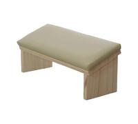 Manicure Arm Rest - Ergonomic Hand Support, Durable Wooden Costrution, Smooth Leather, Portable Lightweight Design | Ideal for professional hobbyist manicure polishing application