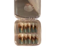 Manicure che migliora il temperamento, fioritura e cambiamento graduale, temperamento bianco in autunno e inverno, armatura da indossare a mano, raccolta di esplosioni la sera.(XS)