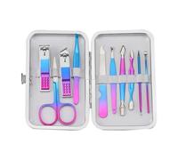 Manicure Cutters Precise Colorful Stainless Steel Construction Stainless Steel Nail Care Nail Clipper Set Ear Spoon,16 X 9 X 1,A (12 X 8 X 1 A)