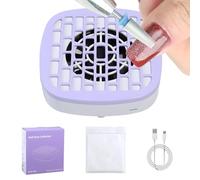 Manicure Dust Collector - 5.5 Inches Low Noise Nail Suction Fan for Effective Cleaning, Strong Nail Tool with High Efficiency Filter, Pedicure Machine for Salon, Acrylic Polishing, and Home Use