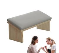 Manicure Hand Rest - 30.5x10.6x12.8cm PU Leather Arm Cushion, Comfortable Wooden Base, Good Manicure Comfort | Stylish Support For Salon Desk Beauty Studio Professional Gift Accessory