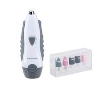 Grundig Manicure Set elettrico 5 in 1 - Kit manicure per mani e piedi - Dispositivi pedicure elettrici con 5 attacchi - Set compatto per la casa e i viaggi