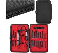 Manicure Pedicure Set Nail Clippers Professional Grooming Kit, Nail Tools with Luxurious Travel Case Pushers and Tidy 8869