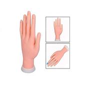 Manicure Practice Hands,Xrten Mano per Pratica Modello Flessibile per Nail Art Manicure Dito Formazione