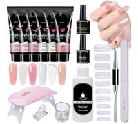 Manicure Set Gel Nail, Professional Nails Glue Lamp, 15.5/13/9.4 Inches, Fingernail Polish Kit, Travel Friendly Tools for Women Styling Gatherings, Black and White