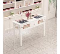 Manicure Table Station Elegante Funzionale, Nail Tech Desk Artist Hand, Professionale Modern Art Nail Tech Work, Wood Salon Spa Nail Desk Trucco Dressing con D