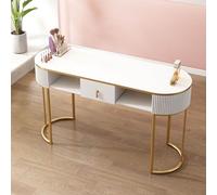 Manicure Table Station Professional Nail Desk Work - Legno con cassetti portaoggetti e armadio a 3 strati per salone domestico, centro benessere, studio di nail art