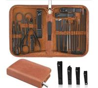 Manicure Tools 26 in 1 Manicure Set Professional Nail Clipper Kit Stainless Steel Manicure Kit,Nail Care Tools with Luxurious Travel Case Manicure Set