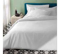 Manifattura Tessile - Lenzuola Raso di Cotone Tinta Unita - Colore bianco, Variante 140x200 Piazza e Mezza Francese