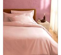Manifattura Tessile - Lenzuola Raso di Cotone Tinta Unita - Colore Rosa Chiaro - Piazza e Mezza 120x200