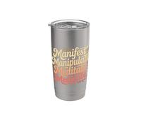 Manifest Manipulate Meditate Medicate Spirituale |- Bicchiere termico in acciaio inox doppia parete