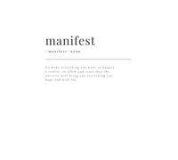 Manifest notebook: lined paper notebook. Diary, journal, memos, to do lists, recipes, logbook. Gift for friend, husband, wife, man, women, girl, boy, ... definition notepad (6"x9" 110 pages)