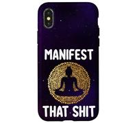 Manifest That Shit Legge di attrazione divertente regalo spirituale Custodia per iPhone X/XS
