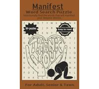 Manifest Word Search: A Manifestation Word Search Puzzle Book for Positive Thinking, Mindfulness, and Relaxation| A Manifestation Word Search for Mindfulness and Motivation