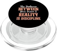 Manifest Your Dreams Discipline Is Key Inspirational Citazione PopSockets PopGrip per MagSafe
