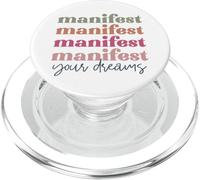Manifesta i tuoi sogni retrò vintage uomini donne ragazzi ragazze PopSockets PopGrip per MagSafe