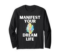 Manifestando Crystal LOA Design Manifest Your Dream Life Maglia a Manica