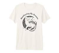 Manifesting My Dreams (con Gatto e Luna Mezzaluna) Maglietta Premium