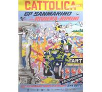 Manifesto 100 X 140 G.P. SANMARINO della Riviera di Rimini 2022 di Aldo Drudi