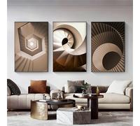 Manifesto Artistici, 3 Pezzi - Quadri su Tela di Architettura Moderna Classici Palazzi Europei Stampe Artistiche Parete Soggiorno Ufficio Camera Decorazioni di Lusso Immagini - 50*70Cm (Senza Cornice)