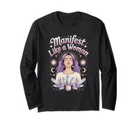 Manifesto Come Una Donna Empowerment delle Donne Uguaglianza delle Donne Maglia a Manica