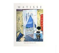 Manifesto della Mostra di Henri Matisse, Natura Morta sul davanzale, Arte murale e Stampe, Dipinto su Tela di Henri Matisse, Decorazione per la casa, Quadro da Parete 50x70 cm Senza Cornice