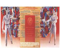 Manifesto di arte murale di propaganda sovietica design socialista retrò Vi