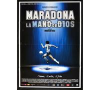 manifesto DIEGO ARMANDO MARADONA LA MANO DE DIOS napoli calcio argentina A153