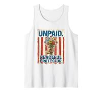 Manifesto Floreale Protestore Pacifico Non Pagato Canotta