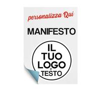 Manifesto Personalizzato con immagine/logo/testo - PERSONALIZZA QUI - Carta - per feste, pubblicitario, sport, eventi, compleanno, matrimonio, battesimo (10)