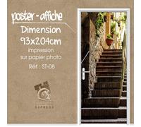 Manifesto Poster Porta Decorazione Trompe L'Oeil - Scala ST-08 - 4 Dimensioni