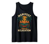 Manifesto Relax Palme Tramonto Vibe Canotta