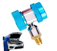 Manifold Gauge - Valvole Core Tee Adapter | R134A Manifold Gauge Connector, Leak-Proof Adjustable Quick Coupler Fitting for Automotive Car & RV Air Conditioning Systems, Precise AC Charging Tool