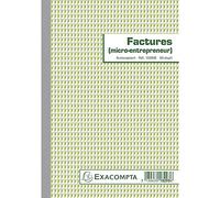 Manifolds factures auto-entrepreneur - 50 feuillets autocopiants