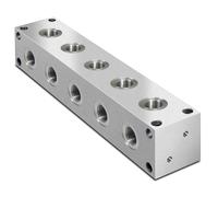 Manifolds Idraulico Tipo L In Alluminio, Porte BSP, 2 - 9 Stazioni