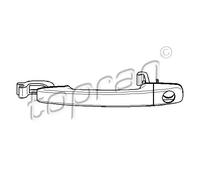 Maniglia 721 732 TOPRAN per PEUGEOT CITROËN