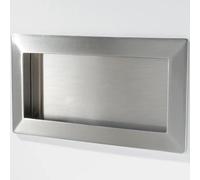 MANIGLIA 9078 A INCASSO MM.138X69 ARGENTO 7 - Ferrero Ferramenta