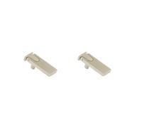 Maniglia A Barra Pomello 2 Pcs Oro Singolo Foro Piccolo Maniglia Libreria Porta Flat Pack Maniglia Nascosta Armadio Cassetto Interno, Argento Sabbia