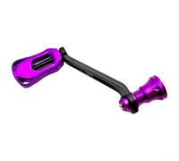Maniglia a bilanciere singola in fibra di carbonio con design a vite, per mulinello DAIWA e FUEGO, lunghezza del braccio di ricambio da 70 mm (viola)
