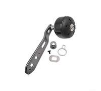 Maniglia a bilanciere singolo estesa per Daiwa Tatula e Abu Garcia Baitcasting Reel realizzata in materiale leggero in fibra di carbonio in tonalità rossa (mano sinistra grigia)