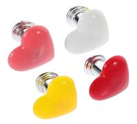 Maniglia a Cuore per Pulsante Wc 4 Pezzi in Plastica